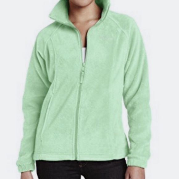 green fleece zip up